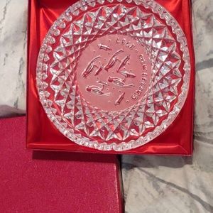 Waterford crystal 1987 Christmas plate